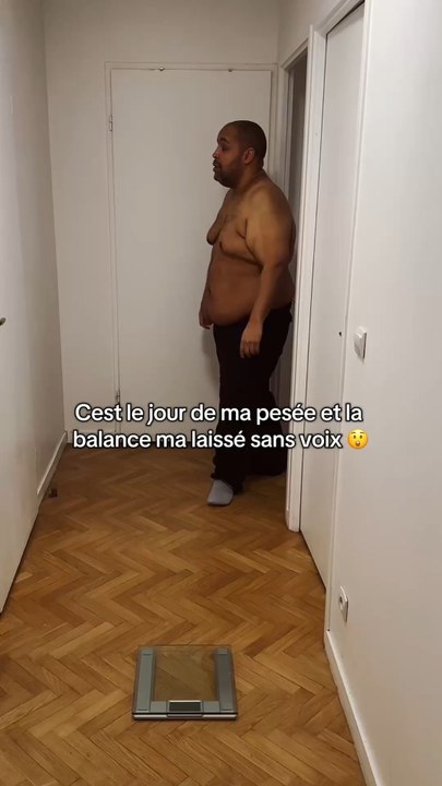Cest le jour de ma pesée et la balance ma laissé sans voix 😲 #motivation #pertedepoids #transformation #obesite #discipline 💪🏾
