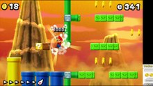 New Super Mario Bros 2 WFlower-1 ALL 3 STARS & Secret Exit to WFlower-A