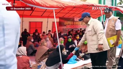 Saat Bobby Jadi Fotografer Dadakan Presiden Prabowo & Relawan Kala Sambangi Pengungsi Banjir Langkat
