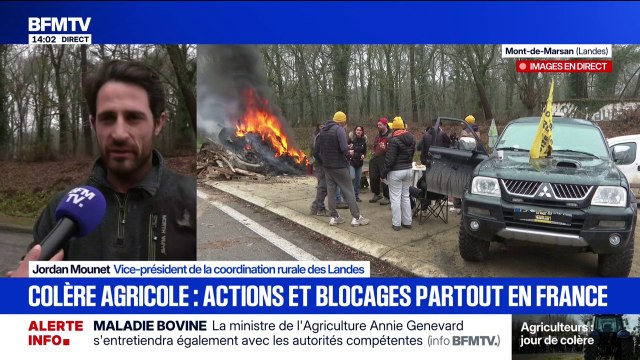 Ils peuvent commencer à trembler parce que là ça va bouger : la colère de Jordan Mounet, vice-président de la coordination rurale des Landes