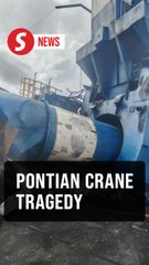 Two killed, three injured as loading crane collapses in Pontian