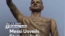 Messi Unveils Statue in India