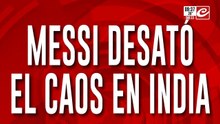 Caos y descontrol en la visita de Messi a India: hobo destrozos y detenidos