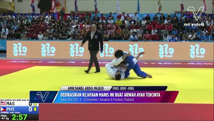 Amir Daniel sumbangkan emas dalam acara Judo dalam kategori 81kg