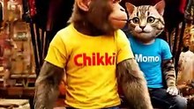 Funny Monkey & Cat Driving Indian Auto Rickshaw 🛺 | Animal Comedy Short