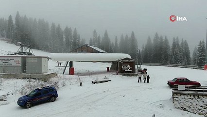 Ilgaz Dağı'nda kar kalınlığı 20 santimetreye ulaştı