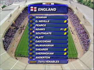 Euro 1996  England vs Spain (1/4 finals) English commentary
