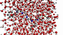 Peptide Molecular Dynamics Simulation  in Water Bulk_ Charmm potential at 275K