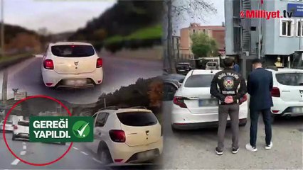 Bakan Yerlikaya duyurdu: Trafik güvenliğini tehlikeye sokan sürücü yakalandı