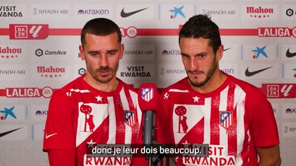 Atlético de Madrid - Griezmann et Koke heureux d'avoir offert la victoire aux Colchoneros
