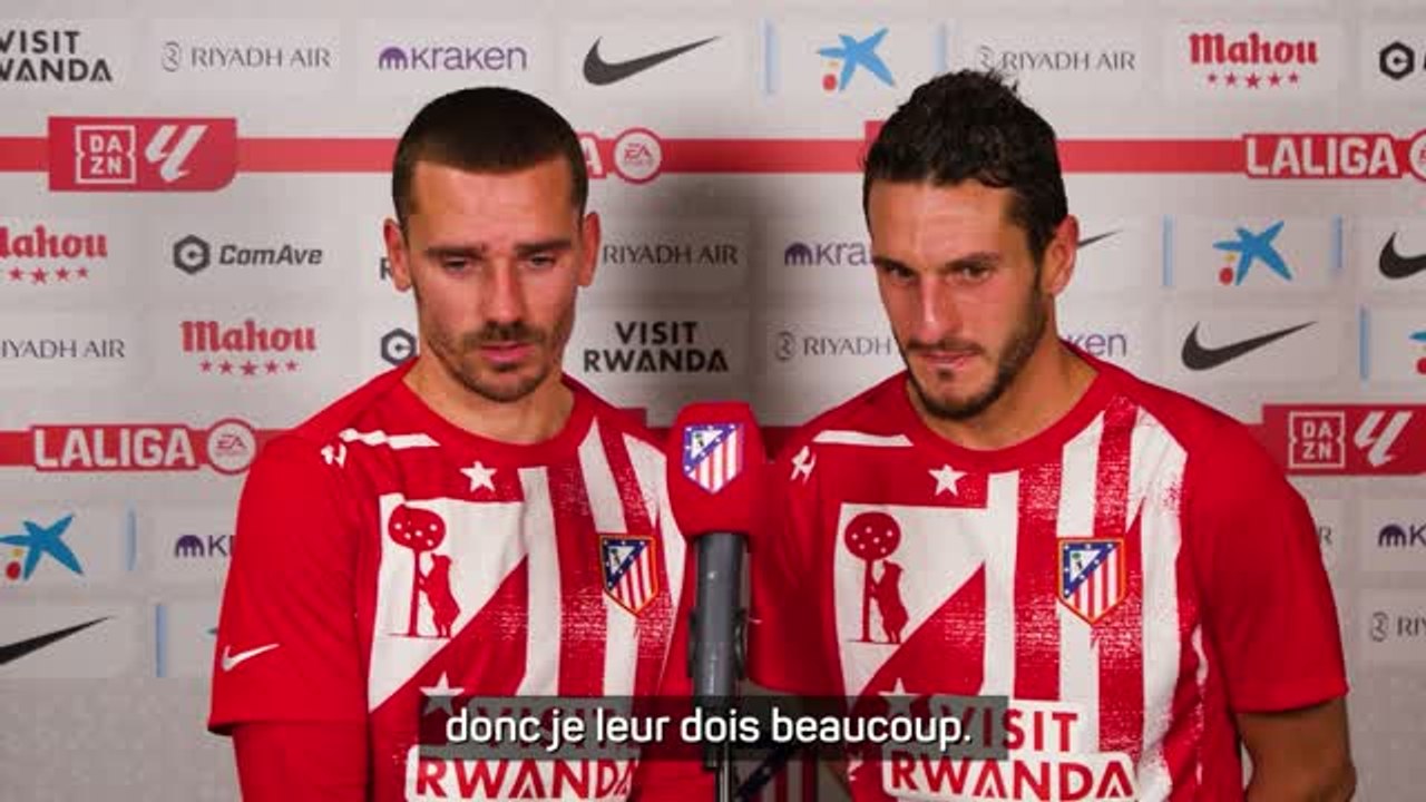 Atlético de Madrid - Griezmann et Koke heureux d'avoir offert la victoire aux Colchoneros
