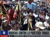 Pueblo desbordó las calles de Caracas marchando contra la piratería yankee