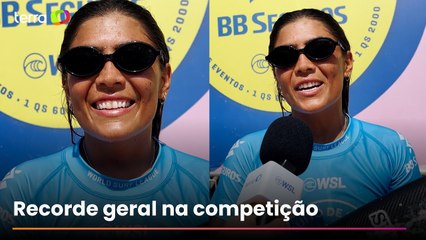 Com a maior nota em evento da WSL, Larissa dos Santos projeta: 'Chegar na final e ser campeã'
