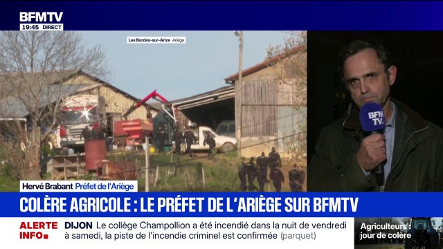 Crise agricole: le préfet de l'Ariège fait le point sur les manifestations d'agriculteurs dans son département