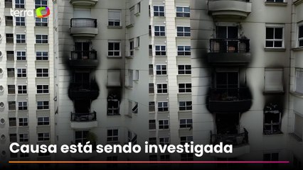 Vídeo mostra estrago causado por incêndio que atingiu prédio de luxo em SP