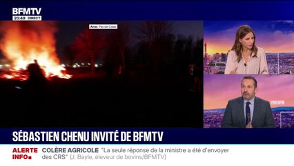 Crise agricole: "J'ai été très choqué de l'irruption des forces de l'ordre durement contre les agriculteurs, des plans d'abattages", assure Sébastien Chenu (RN)