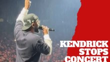 Kendrick Lamar stops his performance and shocks fans in Australia