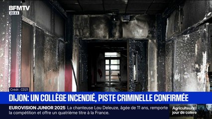 Un collège à Dijon a été incendié, la piste criminelle a été confirmée