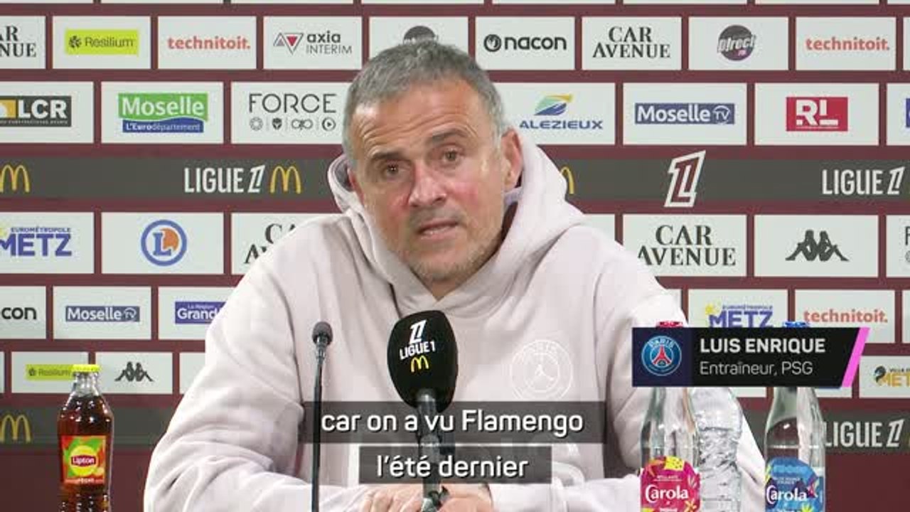 PSG - Luis Enrique : "Flamengo ? Une des meilleures équipes au monde"