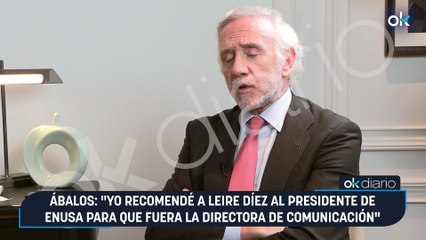 Ábalos: "Yo mismo recomendé a Leire Díez al presidente de Enusa para que fuera la directora de Comunicación"