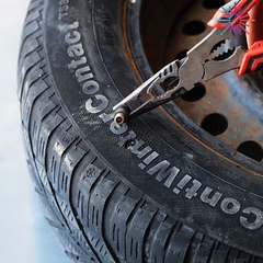 Let's fix a tire temporarily