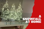Kim Kardashian leaves fans speechless with a Christmas snowfall inside her home