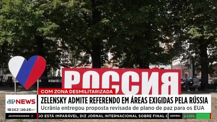 Zelensky admite referendo em áreas exigidas pela Rússia