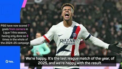 Doué goal pleases Luis Enrique as PSG made to work by Metz