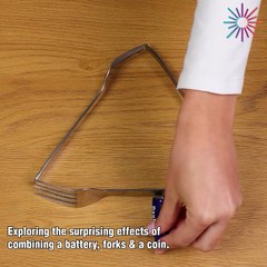 The surprising effects of combining batteries, forks & coin 🔋🍴