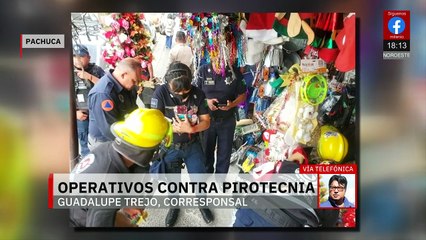 En Pachuca, Hidalgo, realizan Operativo Pirotecnia 2025 asegurando más de 50 kilos de explosivos