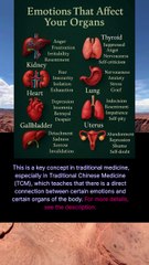emotions that affect your organ
