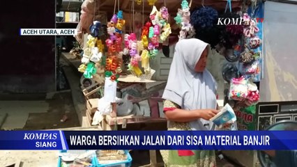 Usai Banjir Bandang Aceh Utara, BPBD, Damkar hingga Korban Bersihkan Jalan dari Lumpur Mengendap