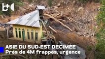 Inondations: plus de 2 000 morts et disparus en Indonésie et au Sri Lanka, près de 4 M touchés