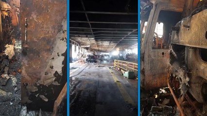 Odessa limanında füze saldırısına uğrayan Türk gemisinin son hali görüntülendi