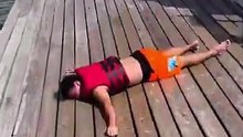WATER TRAMPOLINE FAIL GONE WRONG 💥