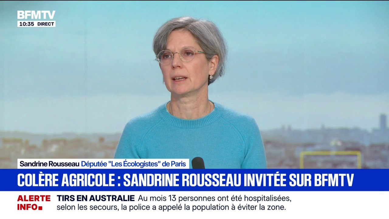 Colère agricole: "Il y a une revendication des agriculteurs à avoir un sens dans leur métier, un respect et une dignité", affirme Sandrine Rousseau