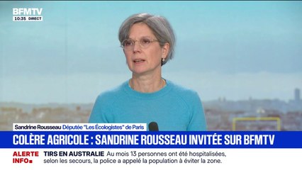 Colère agricole: "Il y a une revendication des agriculteurs à avoir un sens dans leur métier, un respect et une dignité", affirme Sandrine Rousseau