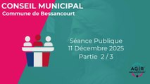Conseil municipal de Bessancourt - 11/12/2025 - Partie 2