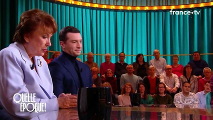 Roselyne Bachelot interroge Jordan Bardella sur "les maisons closes" dans Quelle époque sur France 2