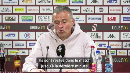 Luis Enrique : "Peur ? Beaucoup de peur !"