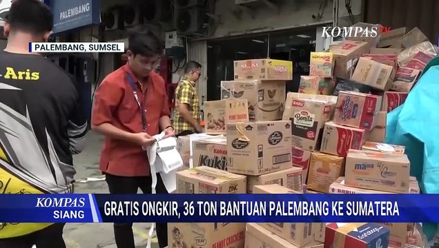 Gratis Ongkir, Warga Palembang Kirim 36 Ton Bantuan untuk Korban Banjir di Aceh, Sumut, Sumbar