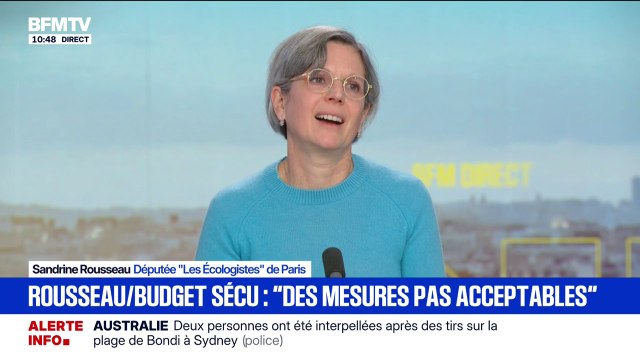 Budget de la Sécu: C'est un budget de compromis (...) mais il y a des mesures qui ne sont pas acceptables , affirme Sandrine Rousseau