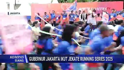 Momen Gubernur Pramono Anung Flag Start Jekate Running Series 2025 di Kuningan Jakarta Selatan
