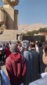 يزن 60 طنًا.. لحظة ظهور تمثال أمنحتب الثالث العملاق بعد 3000 عام بالأقصر