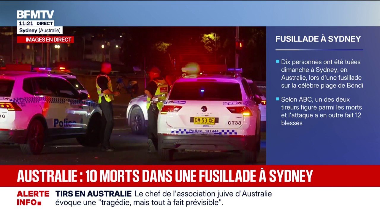 Australie: au moins 10 morts dans une fusillade sur la plage de Bondi à Sydney