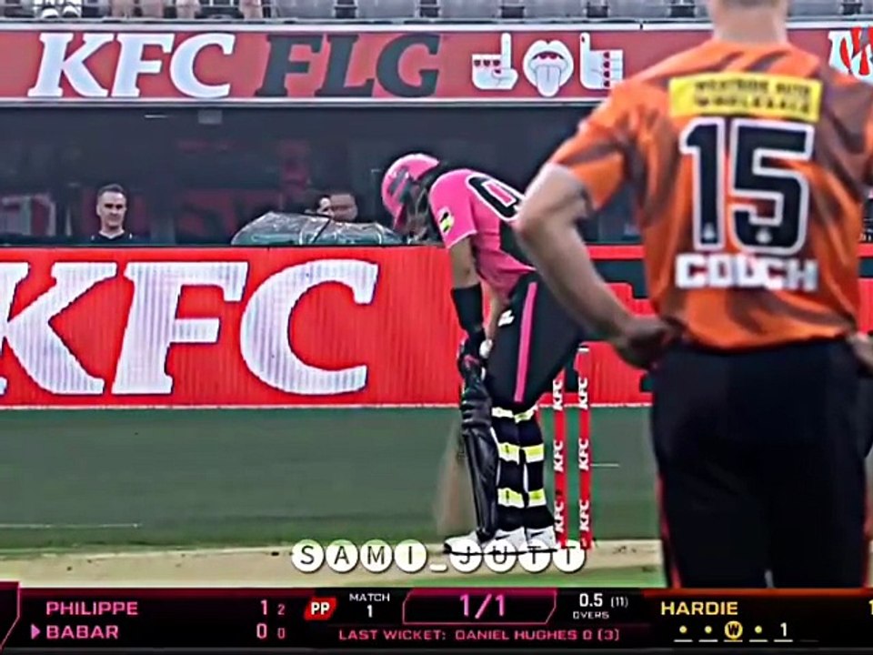 Babar Azam 1st match in BBL 🔥