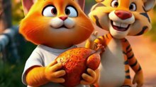 A Cat, a Tiger & One Chicken 😂 (Unexpected Friendship)