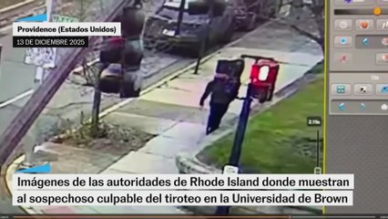 Imágenes del sospecho responsable del tiroteo en la Universidad de Brown