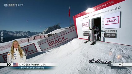 Lindsey Vonn - St.Moritz Super G (4th Place)