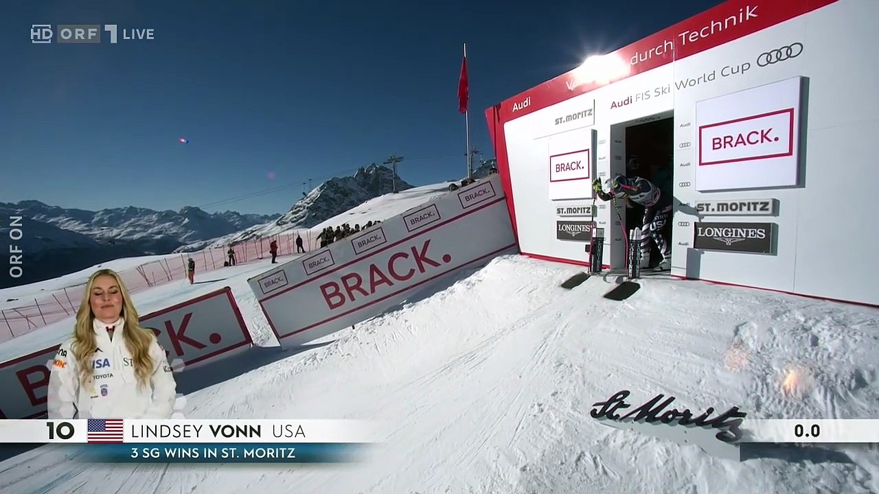 Lindsey Vonn - St.Moritz Super G (4th Place)